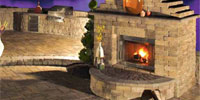 Olde English Outdoor Fireplace