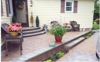 Before and After: Beautiful Raised Patio & Driveway