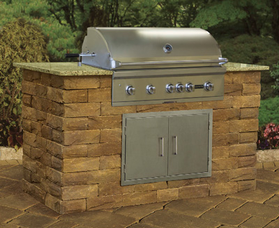 Cambridge Pre-Cut & Pre-Packaged Ledgestone Wall Grill Module Kit