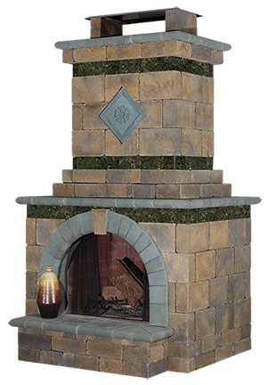 Cambridge Fully Assembled Outdoor Fireplace