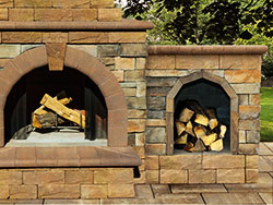 Stone Veneer Optional Firewood Box Extension