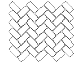 Permaable Pavement Pattern Herringbone