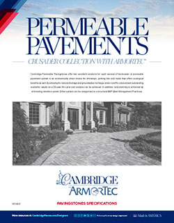 ArmorTec Atlas Permeable Pavements Spec Sheets